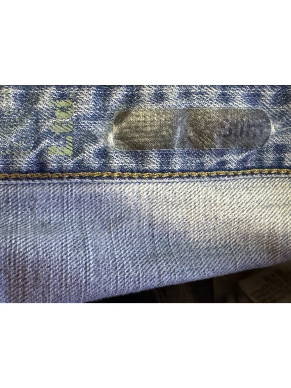 Levi's Silvertab Slim Straight Distressed Blue Jeans Flap Pockets Men's 36x32 - Picture 5 of 8